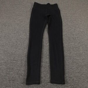 Athleta Leggings Womens XS Black High Rise Ankle Knit Base Layer Yoga Athletic